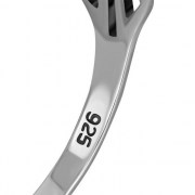 Plain Celtic Trinity Knot Silver Ring, rp796